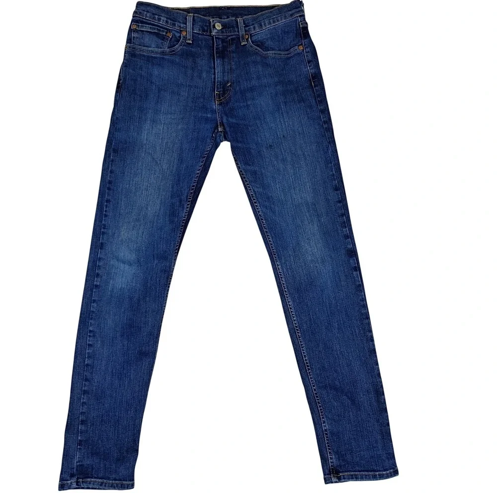 Levis 502 Slim Fit Mens Jeans Blue Medium Wash Denim 32x34 (Measures 31x31)